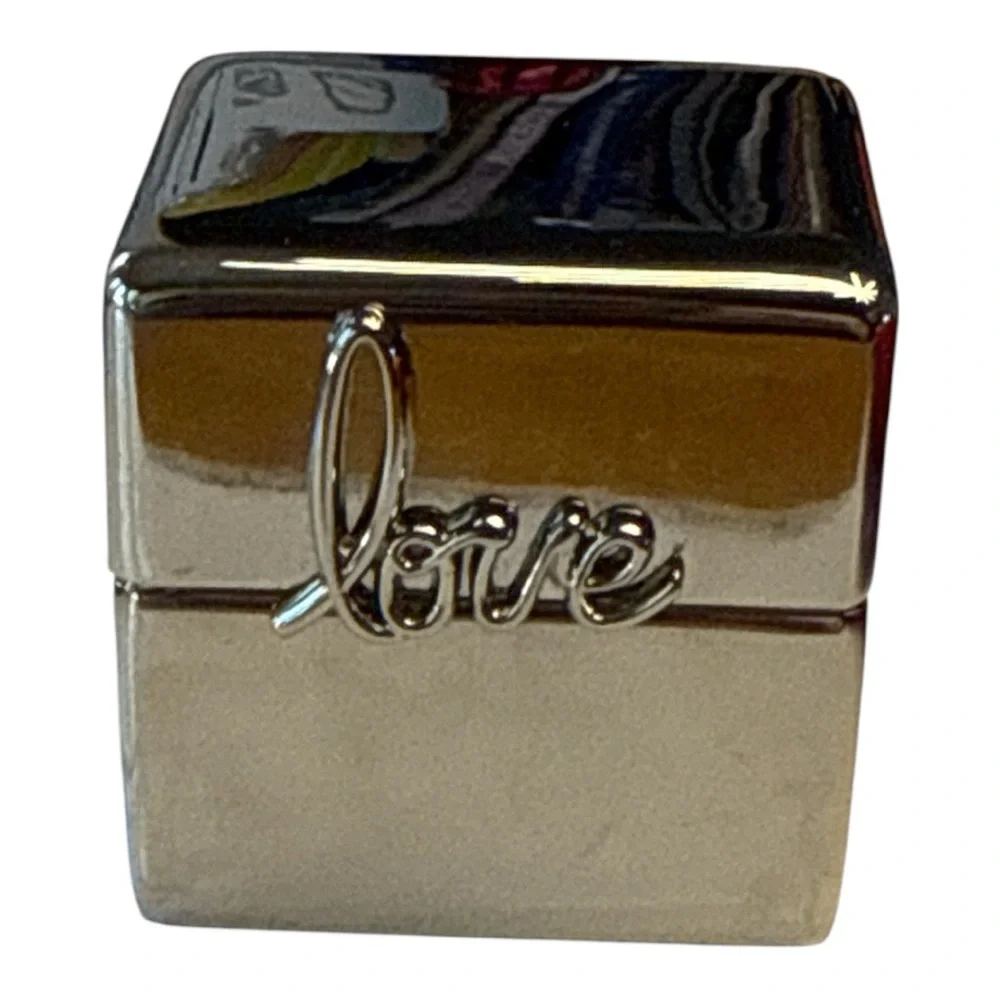 Silver Wedding Ring Box